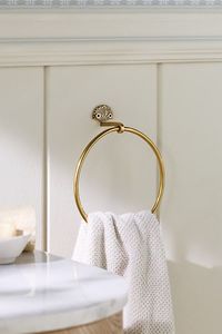 Premium Quality Metal Towel <b>Ring</b> With Black Finish Wall Mounted Design For Bathroom Kitchen And Wash Basin Use - Product Image 4