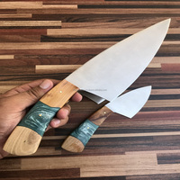 Hot Sales Modern Design 3-st Roestvrijstalen Keukenmessenset Olijfhars Hout Hoogwaardig Gesmede Handgreep Milieuvriendelijk Duurzaam