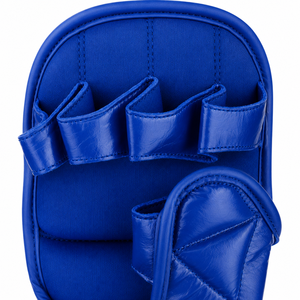 Guantes de Sparring MMA Personalizados, Guantes de Entrenamiento de Piel Sintética, Guantes de Lucha con <span class=keywords><strong>Palma</strong></span> Abierta, Guantes de Grappling, Equipo de Artes Marciales, Azul Rey - Product Image 5