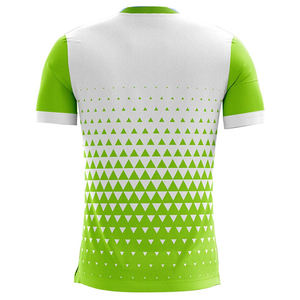 Camiseta Deportiva de Manga Corta con Cuello Redondo y Estampado de Puntos Rojos y Blancos para Hombre, Corte Regular, Secado Rápido, Tejido de Punto, 100% Algodón, Personalizada - Product Image 4