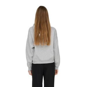 Women Oversized Hooded Sweatshirt Solid Color Full Sleeve Fleece Hoodie With Pockets Breathable Autumn Wear Hoodie For Women - Product Image 2