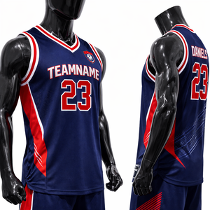 Camiseta de Baloncesto Personalizada OEM, Sólida, Talla Grande, Unisex, Secado Rápido, Transpirable, 100% Poliéster Sublimado, Sin Mangas - Product Image 3