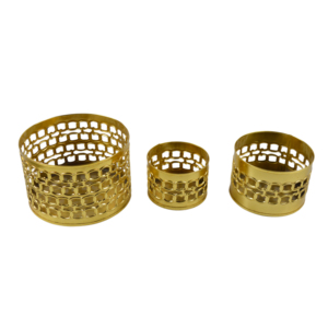 Portavelas de Hierro Hecho a Mano, Ecológico, con Acabado Moderno, para Velas T-light, Decoración Festiva para el Hogar, Villa, Cena - Product Image 4