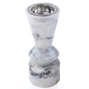 Brûleur d'encens en résine effet marbre blanc de luxe, avec coupelle en acier inoxydable, pour usage religieux, bois de cyprès, écologique, logo personnalisé - Product Image 2