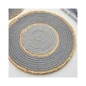 Eco Friendly Woven Seagrass <b>Table</b> <b>Mat</b> Handmade <b>Round</b> Placemat for Home Restaurant Use - Product Image 1