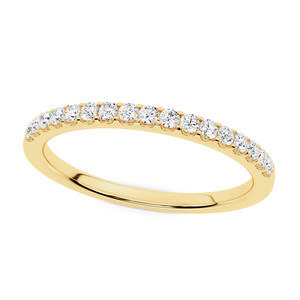 Anillo de Diamantes de Corte Redondo con Garras Compartidas de Eternidad Completa - Product Image 4
