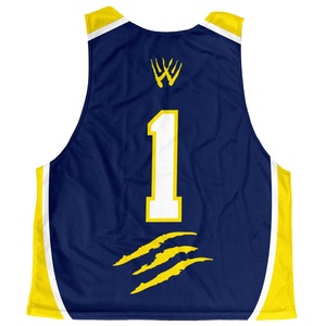 Service OEM pour les pinnies de crosse sublimés imprimés réversibles de taille plus avec numéro de nom de logo personnalisé 100% Polyester - Product Image 4