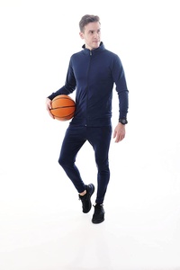 Mens Zipper Tracksuit Two Piece Athletic Jogging Set Breathable Quick Dry Sportswear For Gym <b>Running</b> Training Casual Wear - Product Image 1