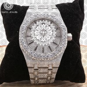 Reloj de Lujo para Hombre con Caja de Acero Inoxidable, Movimiento Mecánico Analógico, Fecha Automática, Resistente al Agua 10 Bar, Detalles de Diamantes - Product Image 4