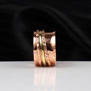 New Arrival Solid 925 Sterling <b>Silver</b> Plated With Rose Gold Plated <b>Spinner</b> <b>Ring</b> for Women Anxiety Wholesale Jewelry Manufacture - Product Image 2