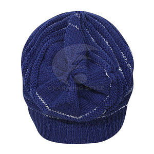 Premium Quality Latest Design Beanie Hats Wholesale 100% Wool & Cotton Customized Jacquard Hats - Product Image 2