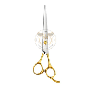 Ciseaux de toilettage professionnels pour animaux de compagnie en or et argent pour une coupe de précision - Product Image 1