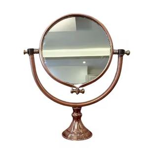 Espejo de mesa, espejo de metal para mesa, espejo de maquillaje con soporte para tocador, espejo cosmético para baño - Product Image 3