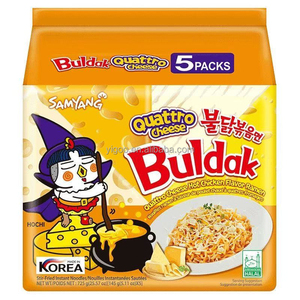 Nouilles épicées coréennes à succès, Buldak Cream Carbonara, saveur poulet épicé, ramen, nouilles frites au poulet épicé - Product Image 6