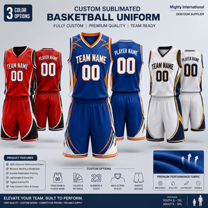 Ensemble de maillots de basket-ball réversibles personnalisables, maille respirante, uniforme d'équipe sublimé pour hommes, nom et numéro personnalisés disponibles, XXXL - Product Image 2