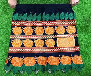 กระโปรงผ้าฝ้ายคุณภาพสูงสำหรับผู้หญิง สไตล์ลำลอง ความยาวระดับเข่า แบบใหม่ สไตล์ฮาวาย ปักลาย ป้องกันแบคทีเรีย ราคาจากปากีสถาน - Product Image 6