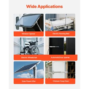 IP65 Waterproof 12V <b>Linear</b> <b>Actuator</b> 4 Inch Motion <b>Actuators</b> 675lbs/3000N 0.2"/s Speed Mounting Brackets Included Cylinders - Product Image 4