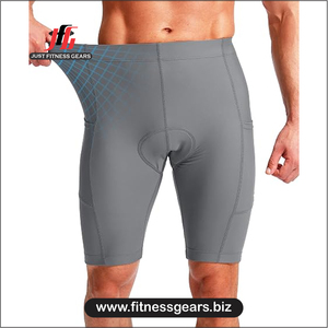 High Performance Eco-Friendly Breathable Spandex/Polyester <b>Cycling</b> <b>Shorts</b> Customizable Options Men-<b>Padded</b> Comfort Quick Dry - Product Image 1