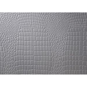 Modern King LED Faux Leather Upholstery <b>Panel</b> Bed Beveled <b>Mirror</b> Accents Textured Footboard Silver Beige Finish Up-Holstered Bed - Product Image 5