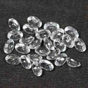 Topacio blanco natural ovalado, facetado, calibrado, suelto, certificado, sin tratar, listo para engastar en joyería. - Product Image 3