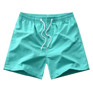 Shorts de plage décontractés pour hommes, design personnalisé, pour la natation et la salle de sport, logo imprimé sur soie personnalisé, 100% coton, séchage rapide, respirant - Product Image 1