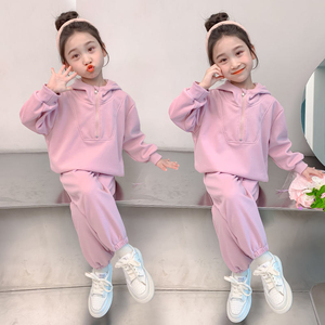 เสื้อฮู้ดดี้แบบเรียบ ผ้าฟลีซ สำหรับเด็กผู้ชาย เด็กผู้หญิง เสื้อกันหนาวเด็ก ชุดวอร์มเด็ก ผ้าฝ้าย 100% - Product Image 2