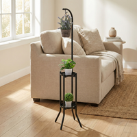 Support de rangement pour plantes surélevées pour la maison, pour jardin, patio, balcon, étagère pour pots de fleurs, organisateur de rangement.