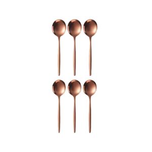 Wholesale Copper Rose <b>Gold</b> <b>Spoon</b> Set Modern Tableware Kitchen Cutlery Dinnerware Coffee Tea <b>Spoon</b> - Product Image 1