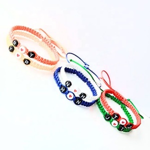 Pulsera de la Amistad, Pulsera de Cordón de Algodón Estilo Boho, Pulsera de Cordón Tejida a Mano - Product Image 1