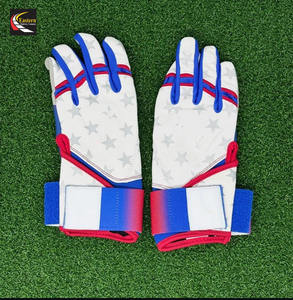 Gants d'entraînement de baseball avec motif étoiles, bleu gris, antidérapants, style sportif, pour droitier, 1 pièce - Product Image 2
