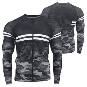 Rash Guard for Men Quick Dry Training Wear Running Cycling Swim Top Breathable Mens Rash Guard Sportswear Anti UV Quick Dry <b>Surf</b> - Product Image 5