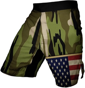 Pantalones cortos de boxeo con estampado personalizado, nuevo estilo, transpirables, MMA Grappling, cortos, patrón sólido, tela de poliéster, lucha de boxeo personalizada - Product Image 2