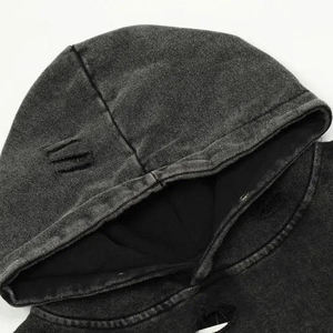 Sudadera con Capucha para Hombre, 100% Algodón, 400 GSM, Estilo Vintage, Lavado Ácido, Efecto Desgastado - Product Image 4