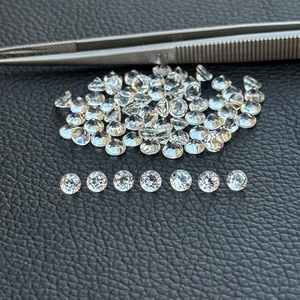 Piedra de cuarzo de cristal blanco Natural de 5mm facetada redonda corte brillante precio más bajo piedras preciosas sueltas semipreciosas del mejor proveedor - Product Image 2