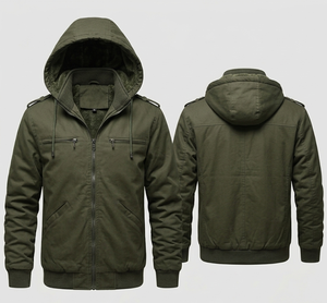 Men's Hooded <b>Fleece</b> <b>Jacket</b> Zipper Closure Street Wear Hoodie Manufacturer High Quality Zip up Hoodie Winter Men's Street Hoodies - Product Image 6