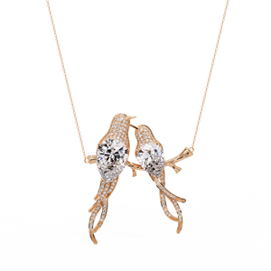 Collar de Plata 925 Personalizado con Colgante de Mariposa y Diamantes de Laboratorio, Gema Colorida con Incrustaciones, Joyería de Lujo, OEM ODM - Product Image 3