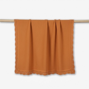 Heirloom Baby <b>Blanket</b> Solid Color <b>Throw</b> <b>Blanket</b> Vietnam Rectangle 209g-278g Machine Washable Knitted Eco-Friendly 100% Cotton - Product Image 5