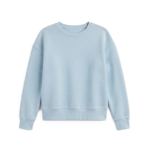 Sudadera Corta de Forro Polar para Mujer, Cuello Redondo, Manga Larga, Tejido de Punto, Color Sólido, Transpirable, Ropa Casual de Invierno - Product Image 3
