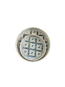 Juego de 2 Cestas Decorativas de Bambú Tejidas a Mano, Decoración Rústica Wabi Sabi para Colgar en la Pared, Proveedor de Decoración para el Hogar - Product Image 2