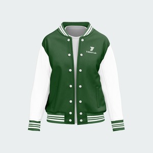 Chaqueta Varsity Personalizable de Primera Calidad, Unisex, Ecológica, Impermeable y Resistente al Viento, de Lana/Poliéster, Diseño Personalizado de Fábrica - Product Image 4