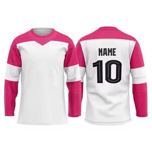 Custom Sublimated Ice Hockey Jersey Printed V-neck Adults Custom Team Wholesale Team Wear - Product Image 4