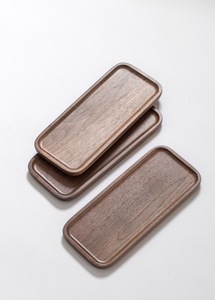 Plateau de service en bois artisanal durable et facile à nettoyer, fabriqué à la main en bois naturel pour hôtel, restaurant, restauration - Product Image 5