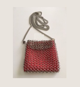 Private Labelling Metal Chainmail Hand Bag With Flexible Rings For Easy Carry And Stylish Fashion Look For Women - Product Image 2