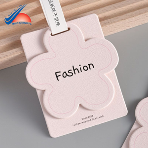 ป้ายกระดาษแขวนสำหรับเสื้อผ้าเด็ก - ขอบนุ่ม พิมพ์สีพาสเทล - ป้ายปลอดภัยสำหรับเสื้อยืดเด็ก ชุดนักเรียน และเสื้อผ้าเด็ก - Product Image 1