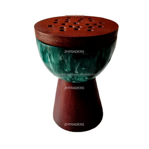 เตาเผาบัคฮูร์ไม้เรซิ่นตกแต่งอย่างมีศิลปะ เตาเผากำยานหอมหรูหราสำหรับมัสยิด ของขวัญรอมฎอน และการตกแต่งภายใน - Product Image 1