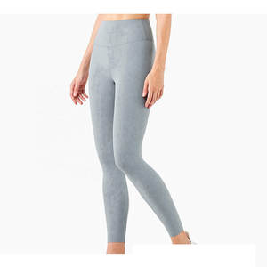Leggings de yoga de cintura elástica de venta rápida para mujer, leggings deportivos transpirables para mujer - Product Image 1