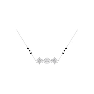 Collar con Colgante de Diamante Cultivado en Laboratorio con Certificado IGI Aarinya, Chapado en Oro de 18K, Cadena con Cuentas, Gargantilla para Mujer, Mangalsutra de Boda - Product Image 2