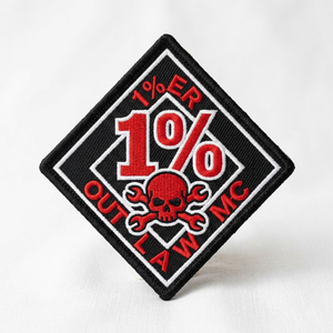 Patch brodé thermocollant personnalisé motif flamme pour échappement, badge de silencieux pour veste de motard, vêtements de travail, garage, vente en gros - Product Image 2