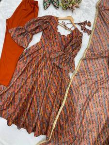 Vestido Largo hasta el Tobillo con Mangas Abullonadas y Estampado para Mujer TENNECY, TEBI ORGANZA, Reversible, de Secado Rápido, Sin Arrugas, para Todas las Temporadas - Product Image 6