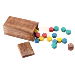 Juego de Mesa Ludo de Madera Hecho a Mano para Adultos y Niños |   Juego de Mesa Clásico de Viaje de 12 Pulgadas |   Regalo Ecológico para Fiestas Familiares - Product Image 5